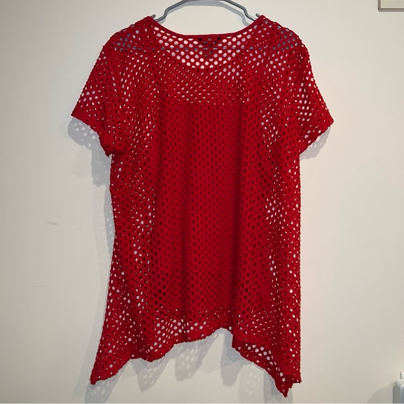 ๐4 for 25๐ Multiples | Red Tank and Shawl Combo - Picture 2 of 3